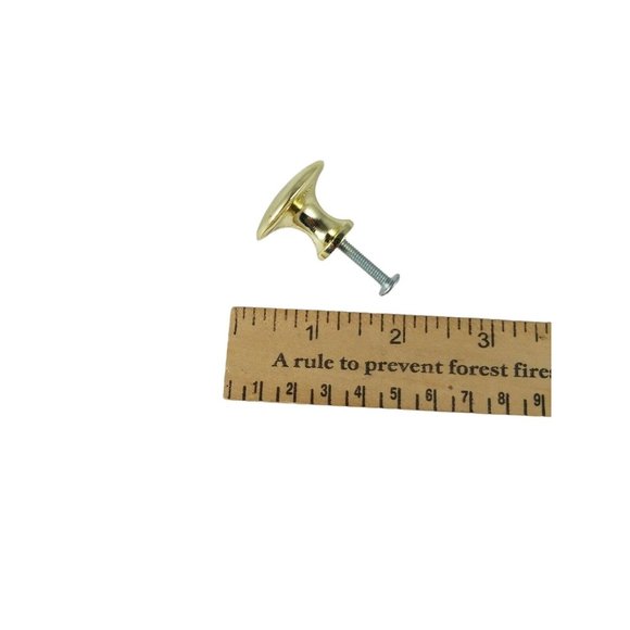 Amerock 255PB Mushroom Style Gold Tone Drawer Cabinet Knob Pull Handle 1.25" - Picture 2 of 5